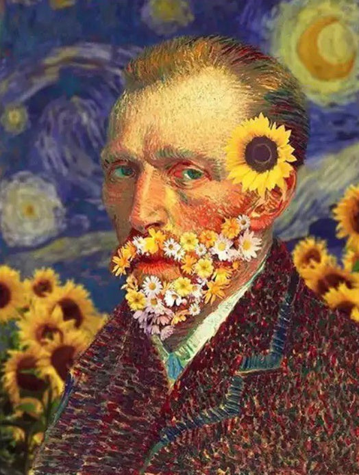 Van Gogh met een Zonnebloem Schilderen op Nummers
