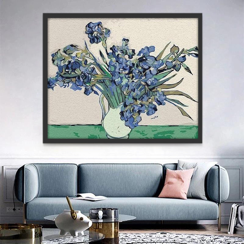 Van Goghs Schilderij "Iris" Schilderen op Nummers