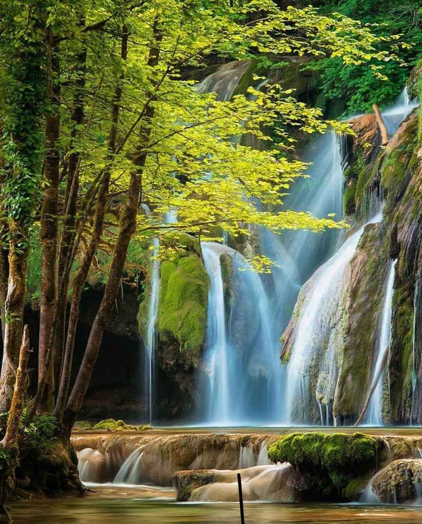 Verfrissende Waterval Landschap Schilderen op Nummers