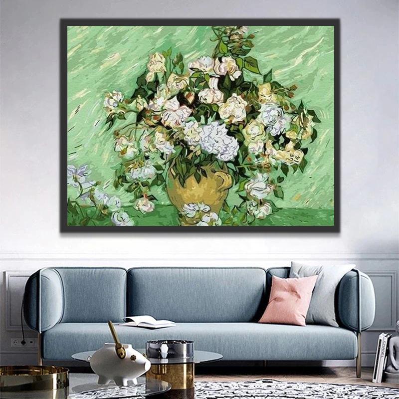 Verwelkende Bloemen Schilderen op Nummers