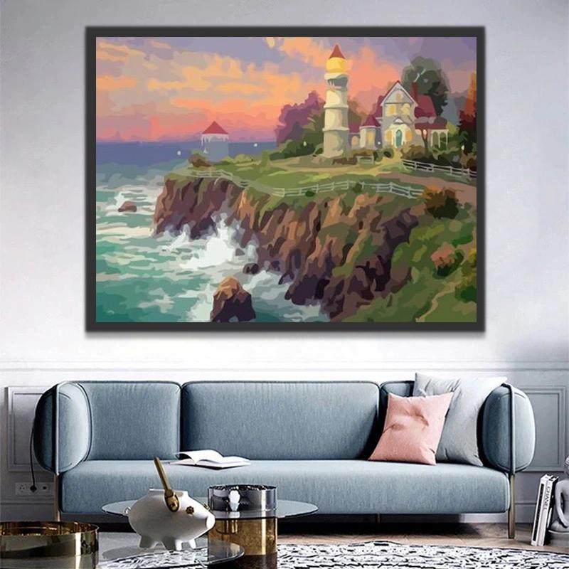 Villa aan Zee Schilderen op Nummers