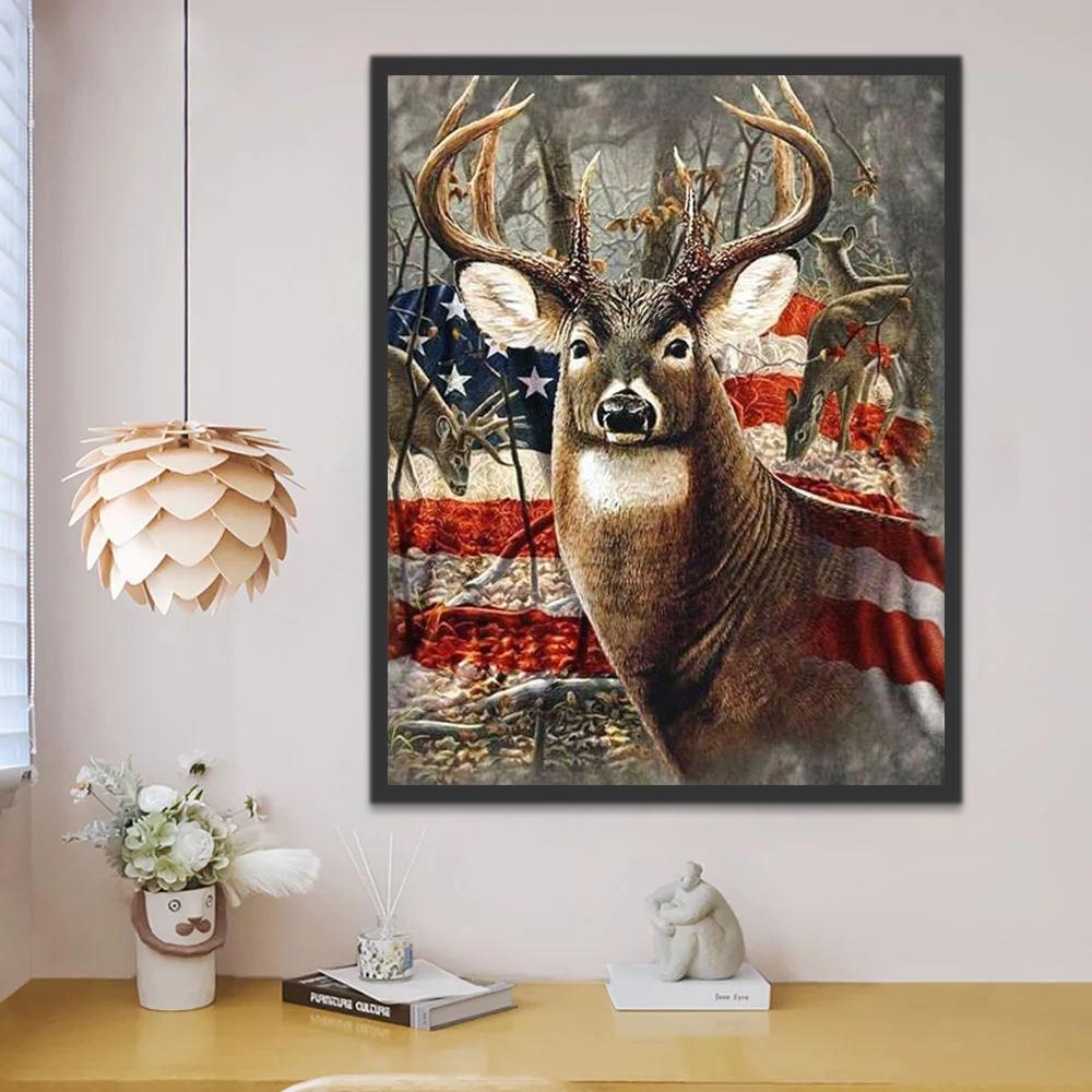 Vlag en Eland Schilderen op Nummers