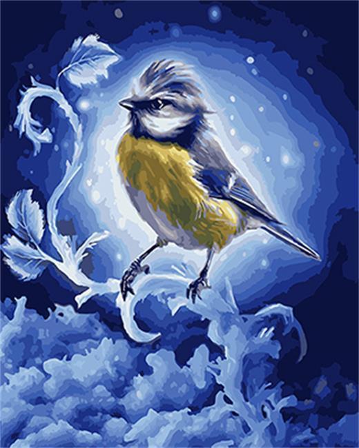 Vogel die Gloeit Schilderen op Nummers