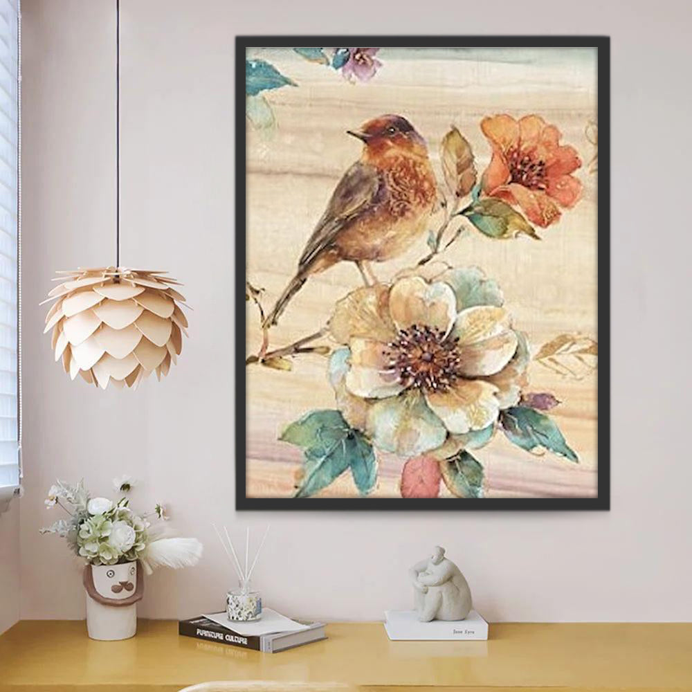 Vogel en Bloemen Schilderen op Nummers