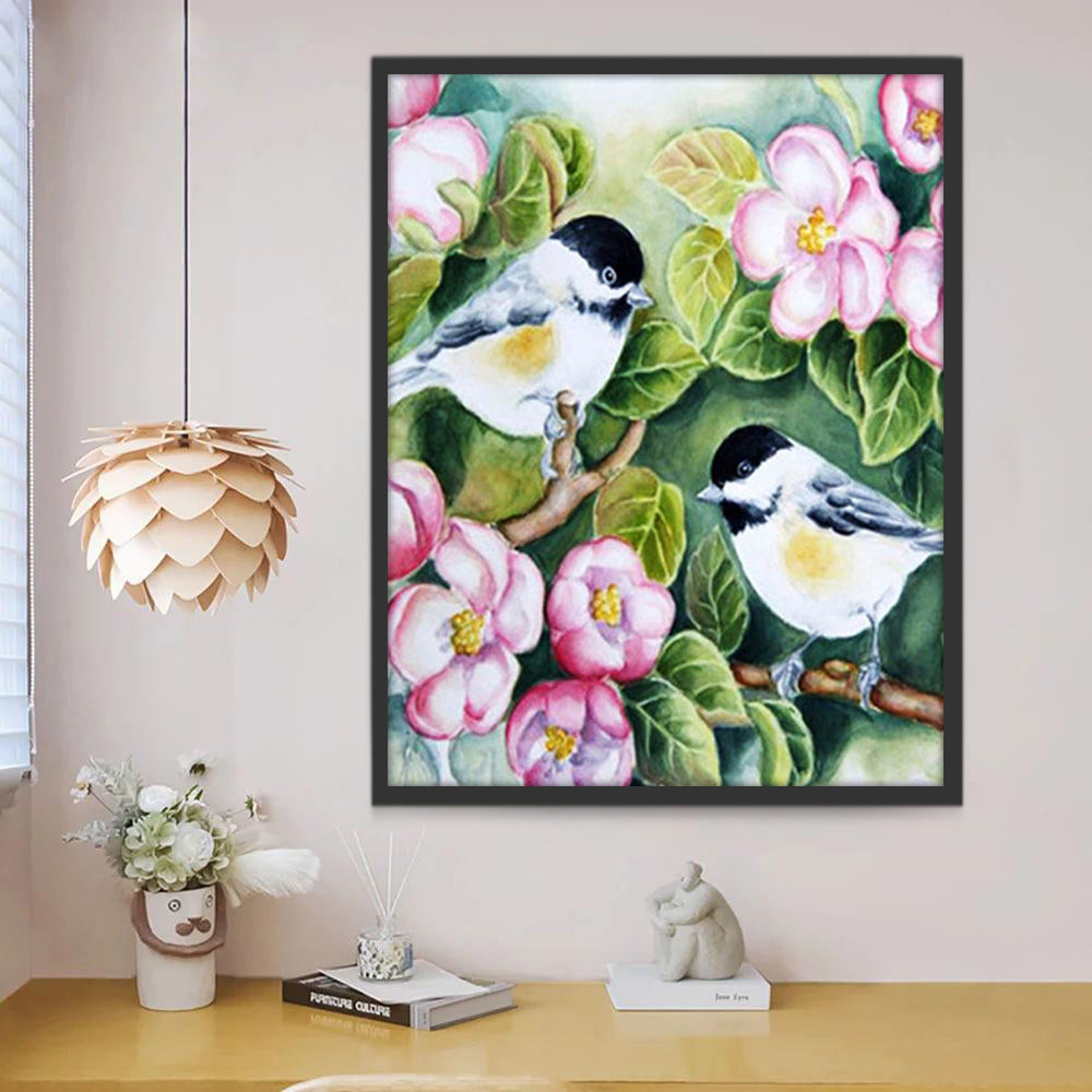 Vogels en Bloemen Schilderen op Nummers