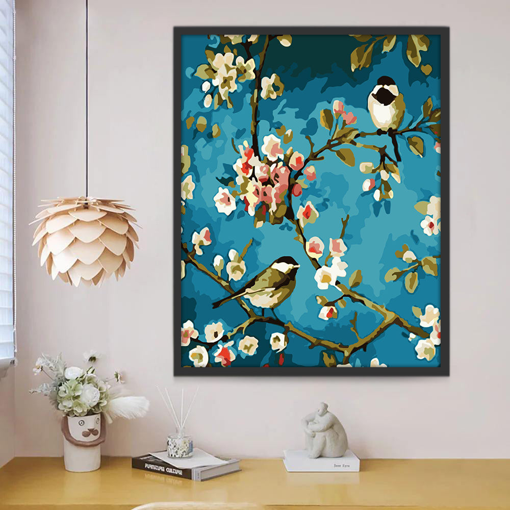 Vogels op een Bloesemtak Schilderen op Nummers