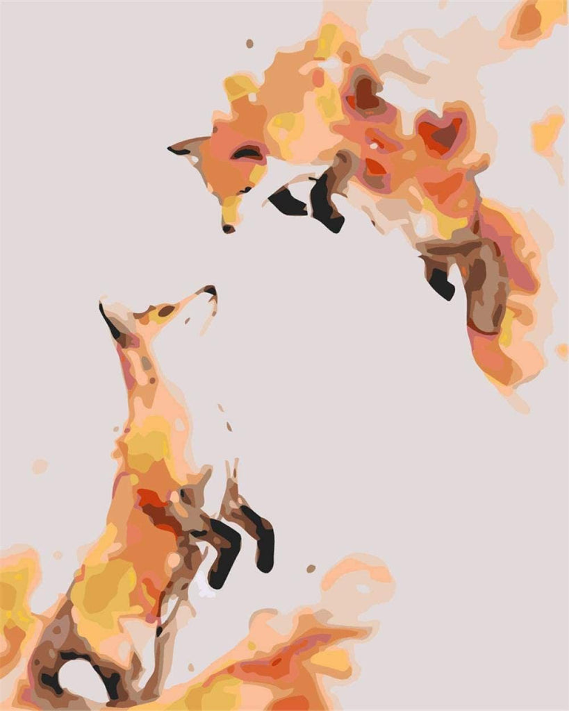 Vos in Aquarelstijl Schilderen op Nummers