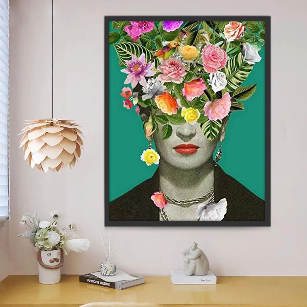Vrouw Frida Schilderen op Nummers