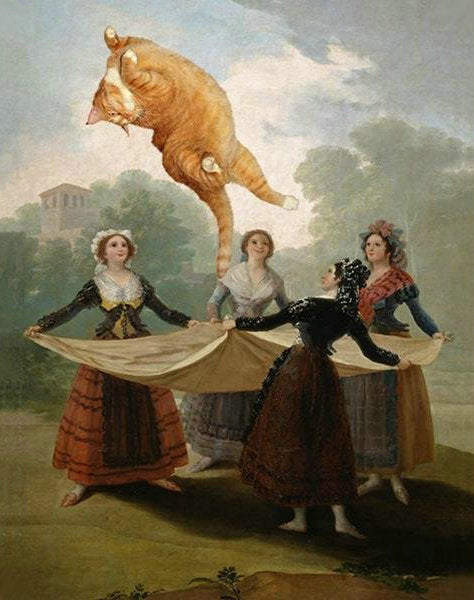 Vrouwen en Springende Kat Schilderen op Nummers
