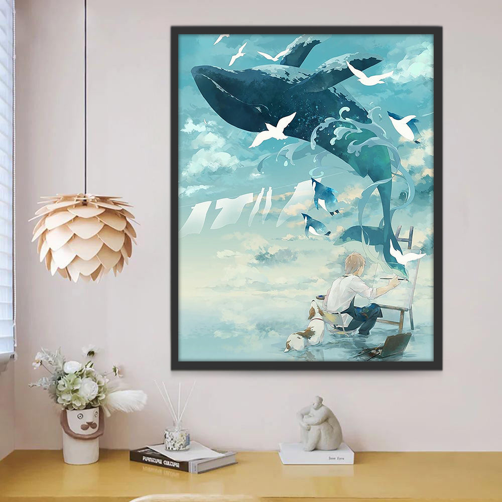 Walvis en Vogels Schilderen op Nummers
