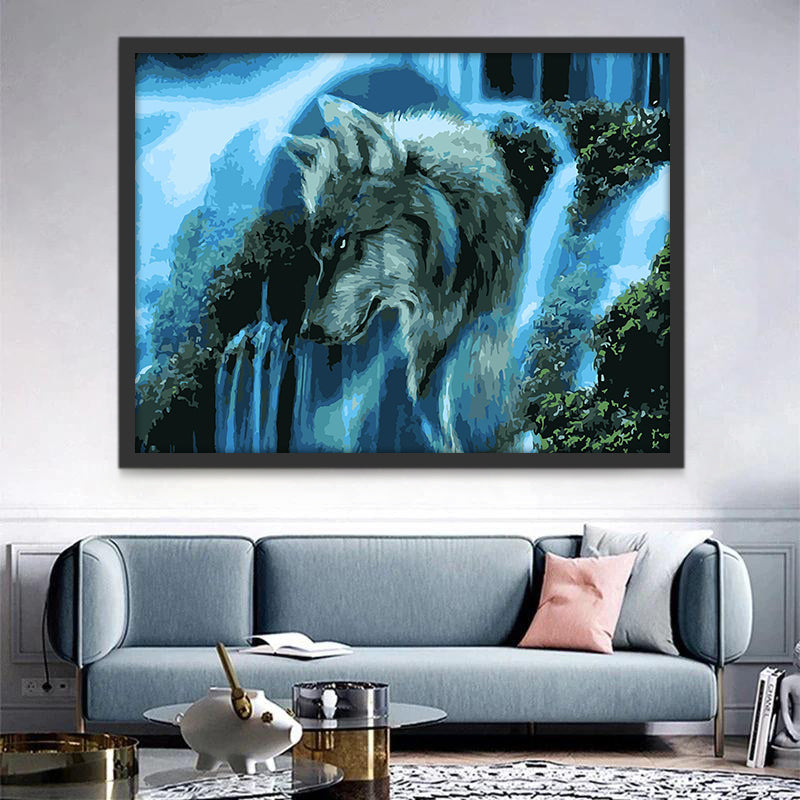Watervallen Wolf Schilderen op Nummers