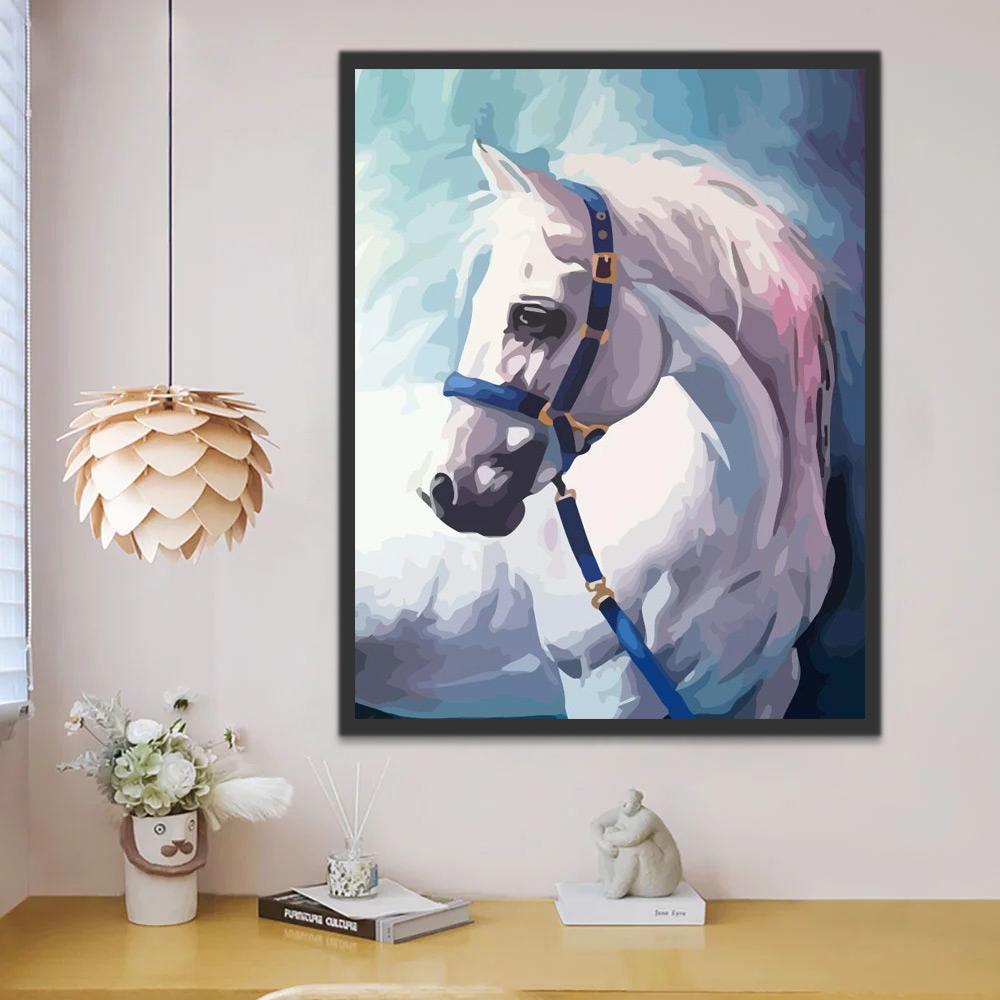 Wit Paard Schilderen op Nummers