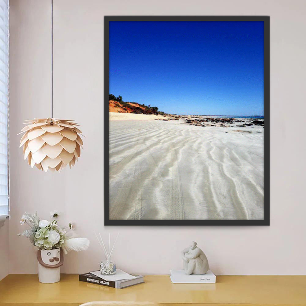 Wit Zandstrand Schilderen op Nummers