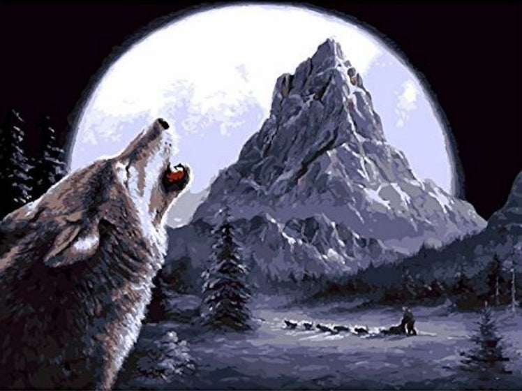 Wolf Gehuil Schilderen op Nummers