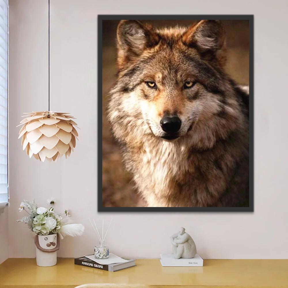 Wolf Schilderen op Nummers