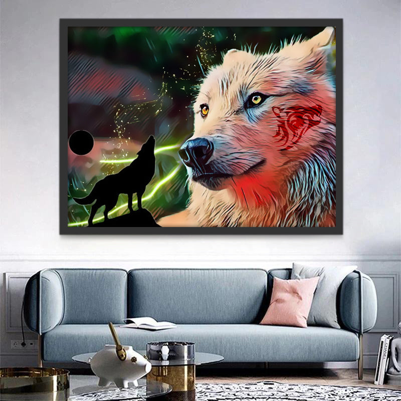 Wolf Schilderen op Nummers