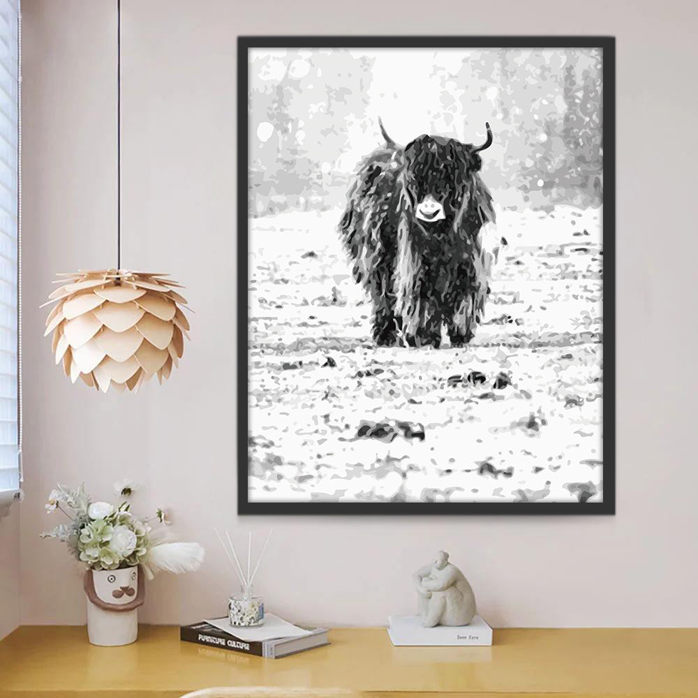 Yak in de Sneeuw Schilderen op Nummers