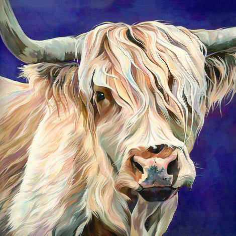 Yak op Blauwe Achtergrond Schilderen op Nummers