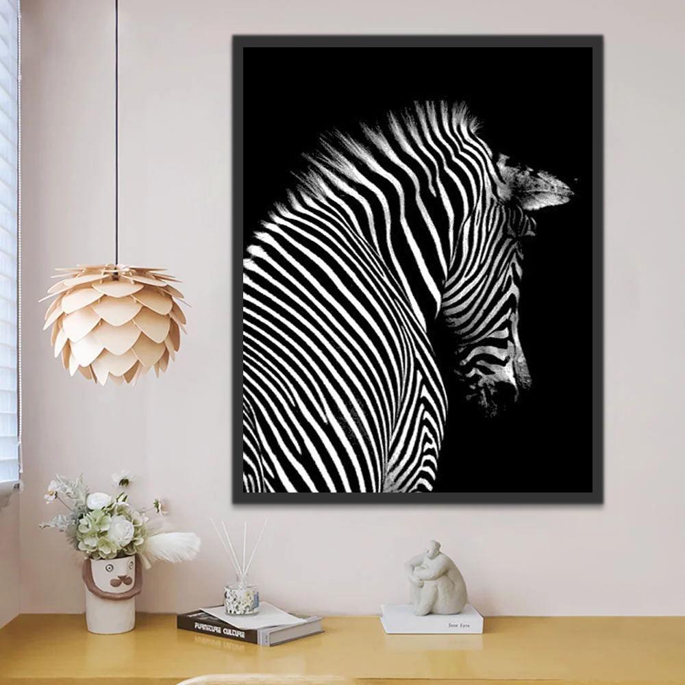 Zebra Rug Schilderen op Nummers