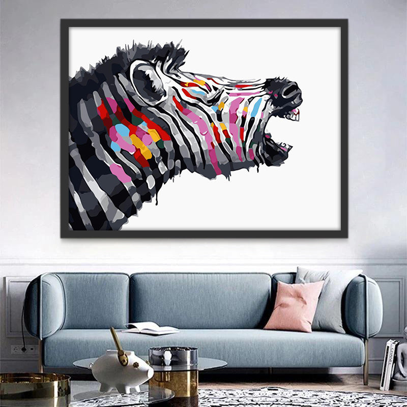 Zebra Schilderen op Nummers