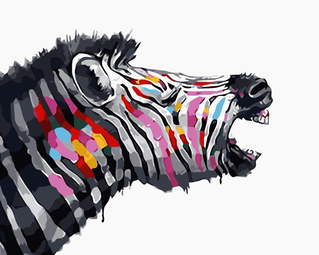 Zebra Schilderen op Nummers