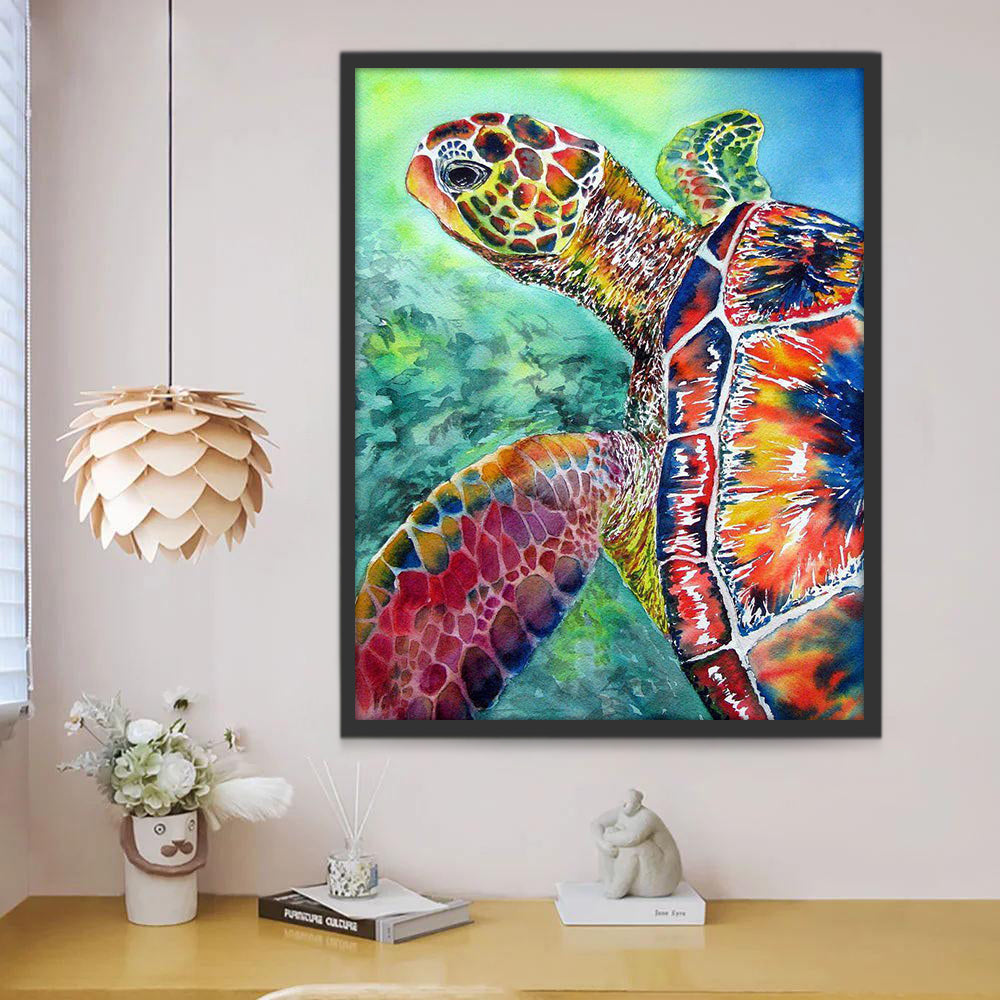 Zeedier Schildpad Schilderen op Nummers