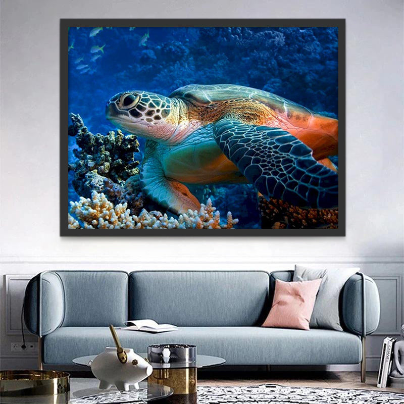 Zeedier Schildpad Schilderen op Nummers