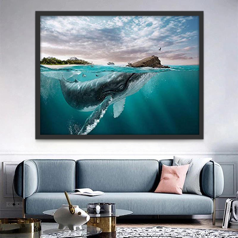Zeedier Walvis Schilderen op Nummers