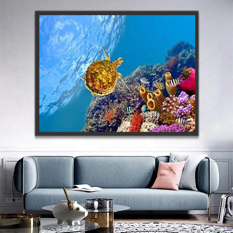 Zeeschildpad Schilderen op Nummers