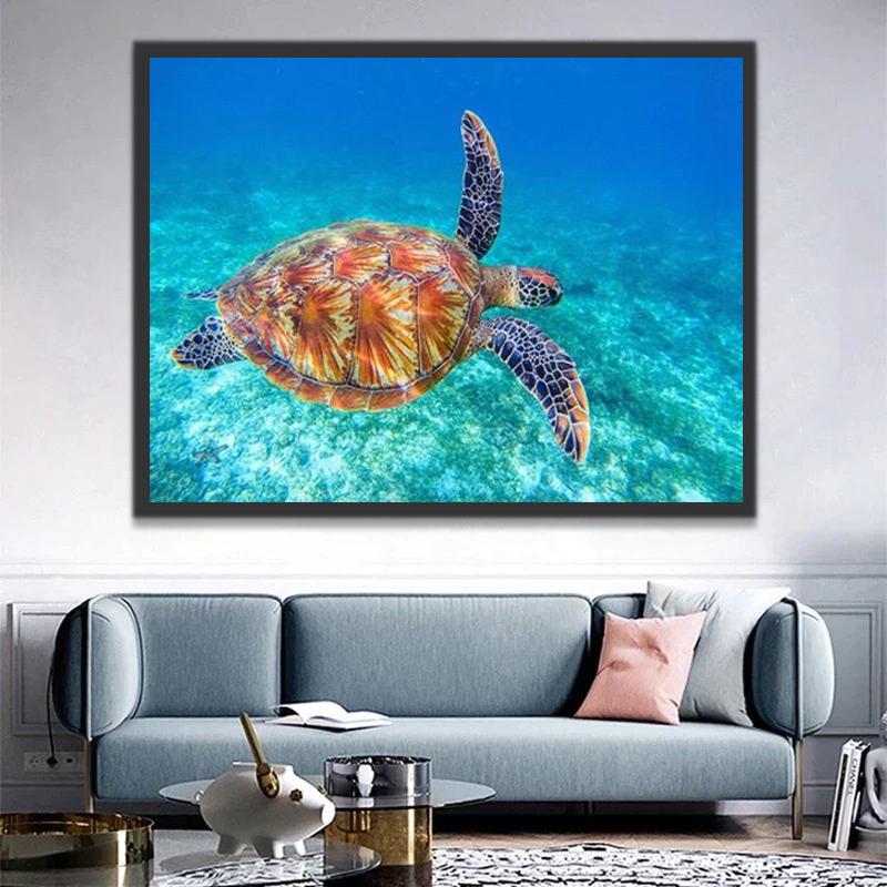 Zeeschildpad Schilderen op Nummers