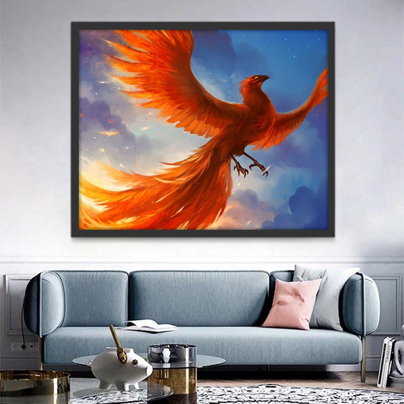 Zwevend Vuur Phoenix Schilderen op Nummers